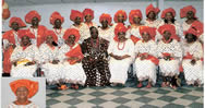Edo Ladies with the Patron and Matron